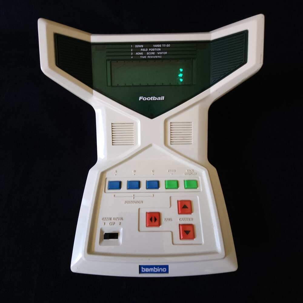 Vintage Bambino Superstar Football Game 1979 ET-0301 Electronic Tabletop WORKS